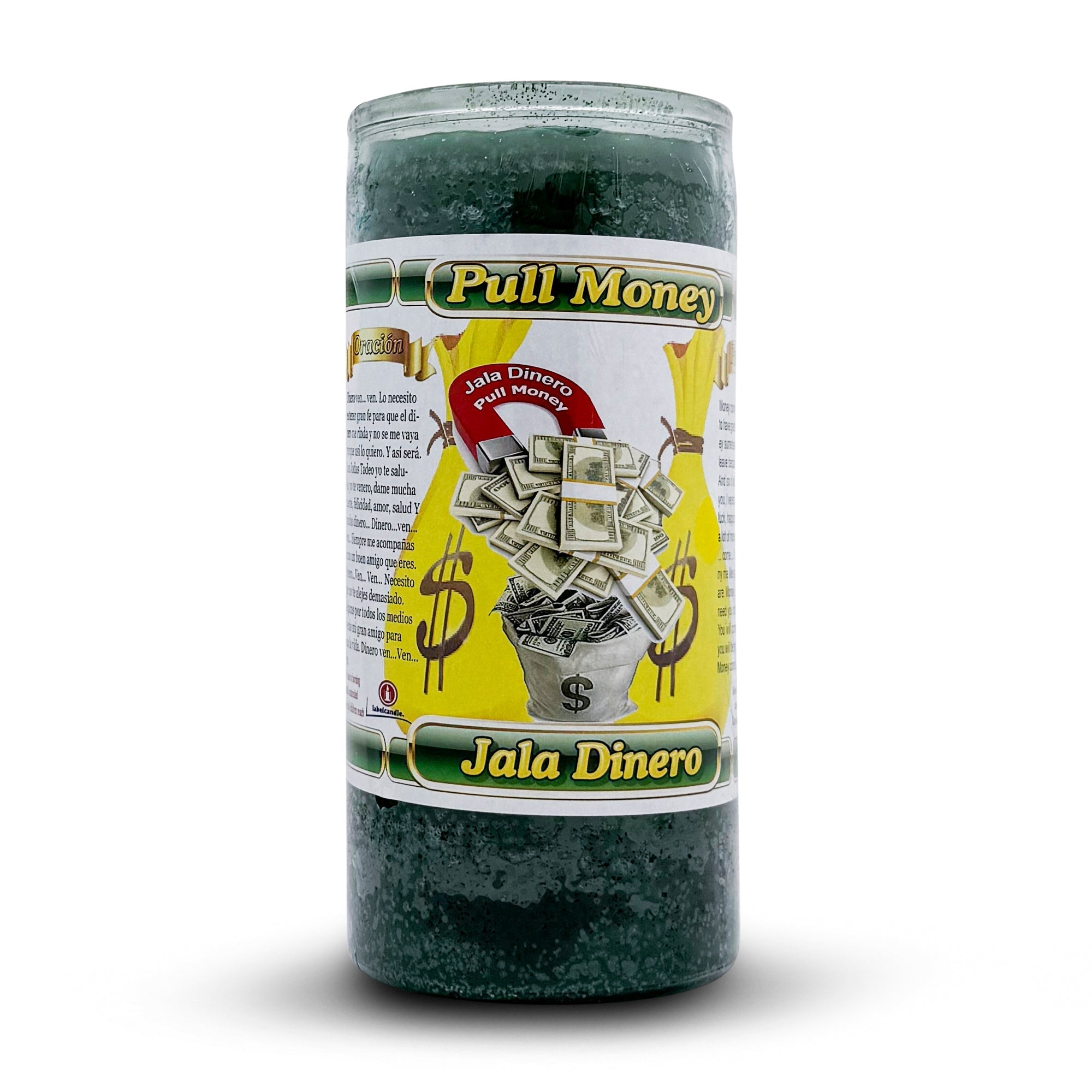 Pull Money / Jala Dinero Prepared 14 Day Candle