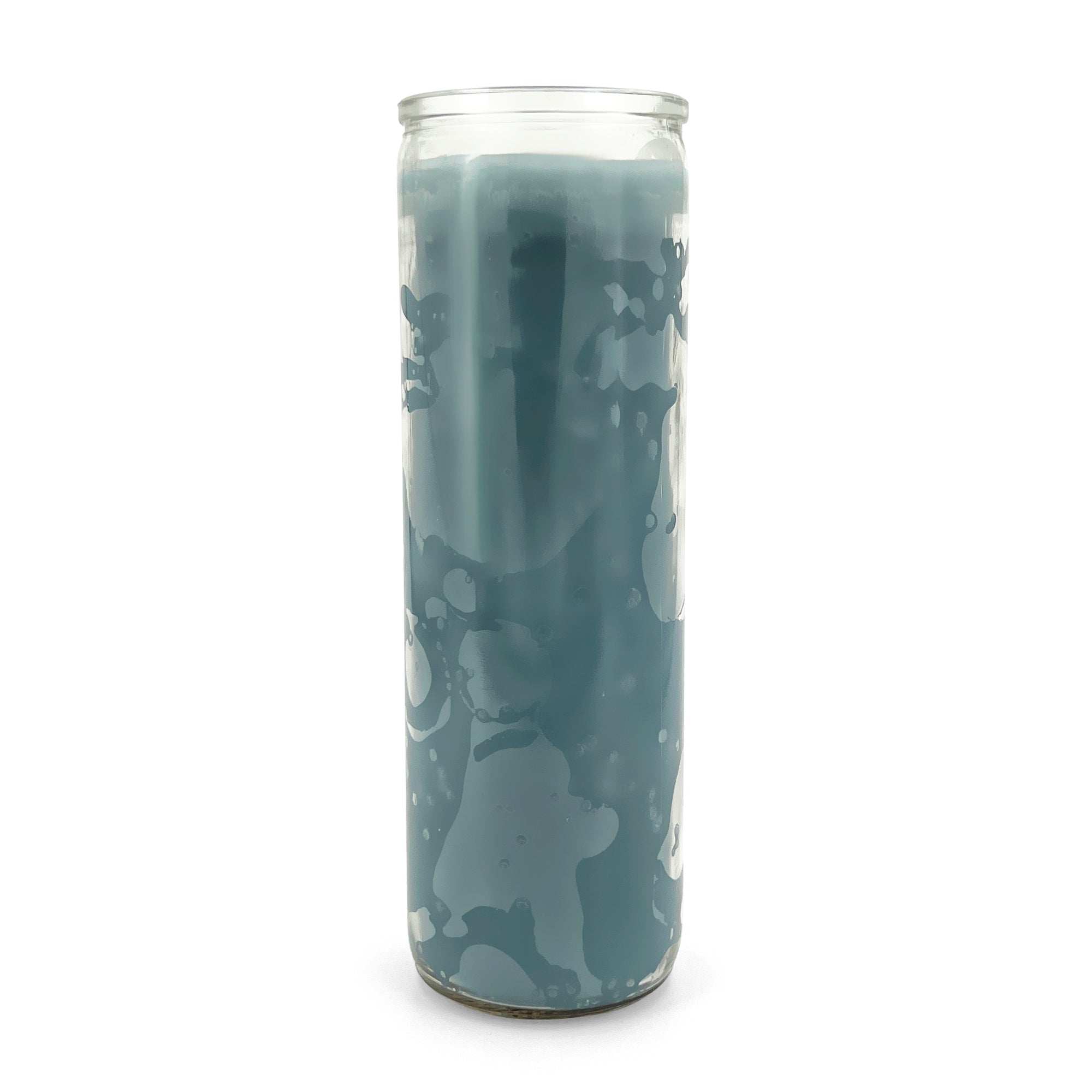 Vela Crusader Plain de 7 días, 600 ml, color gris
