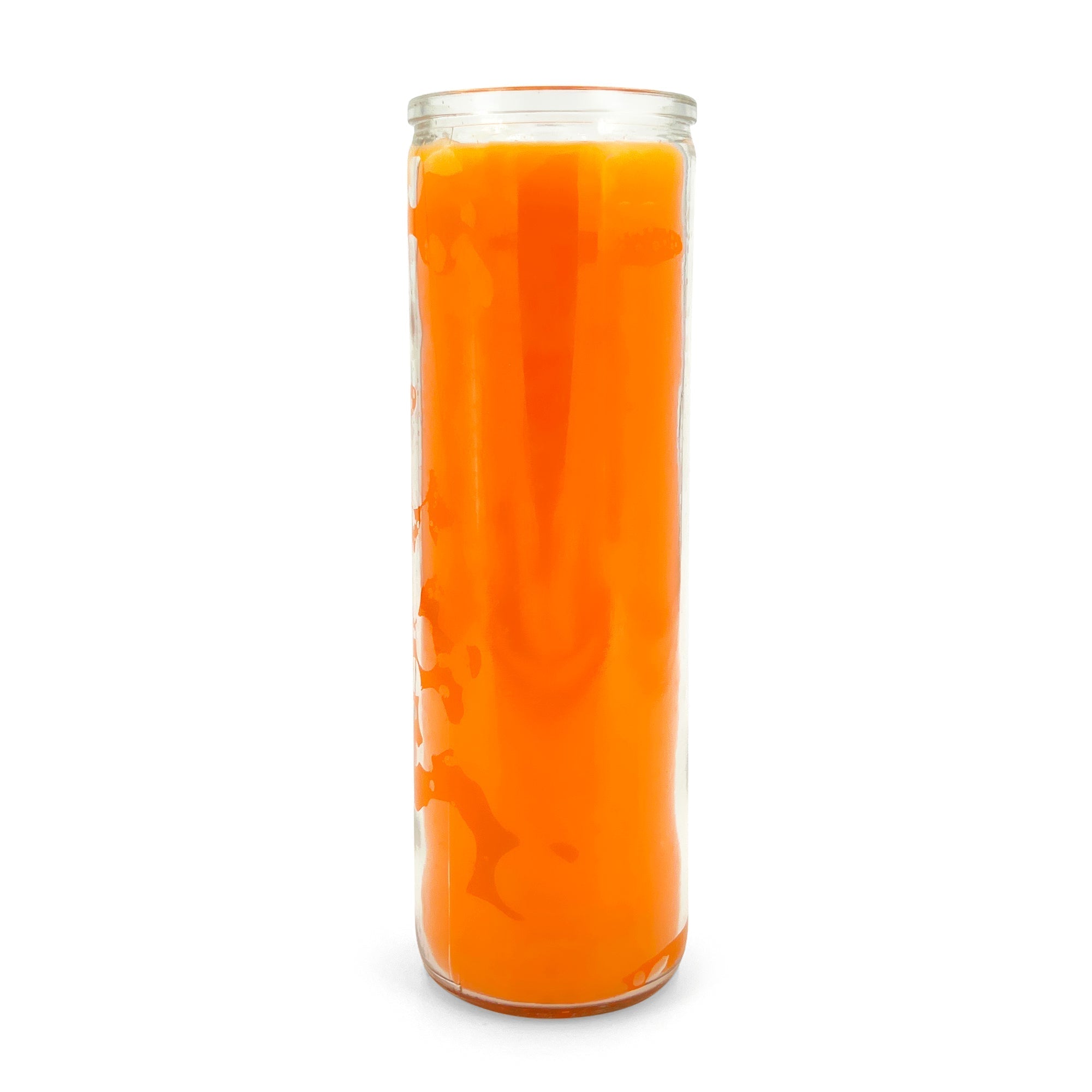 Crusader Plain 7 Day Candle 600 ml Orange