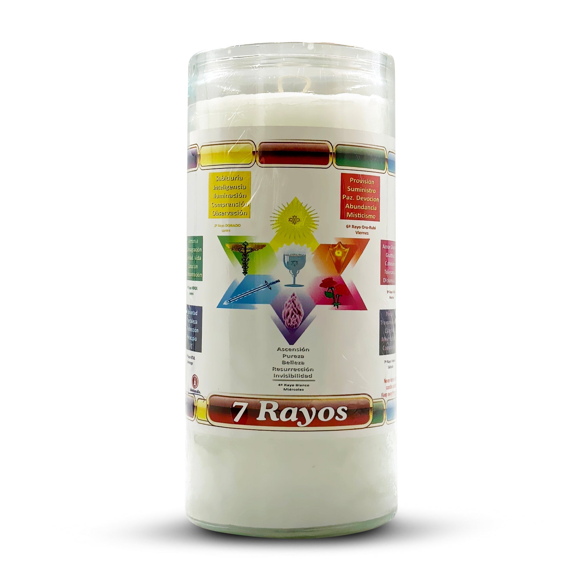 7 Rays / 7 Rayos Prepared 14 Day Candle