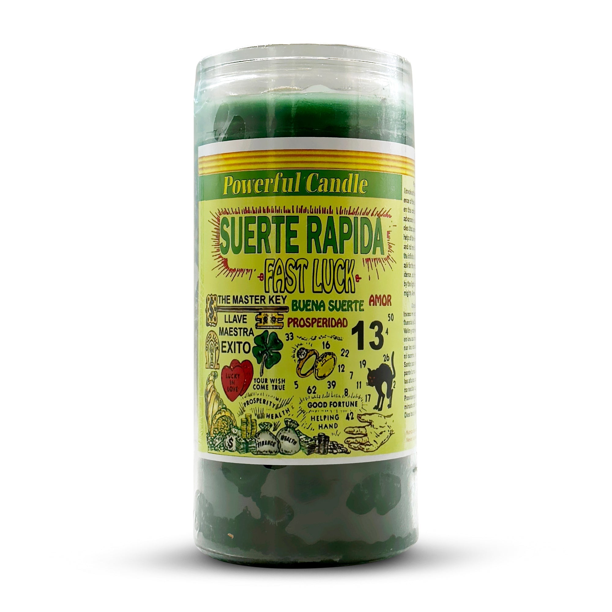 Fast Luck / Suerte Rapida Prepared 14 Day Candle