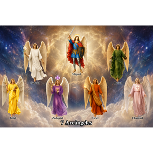 The Seven Archangels Prayer Card