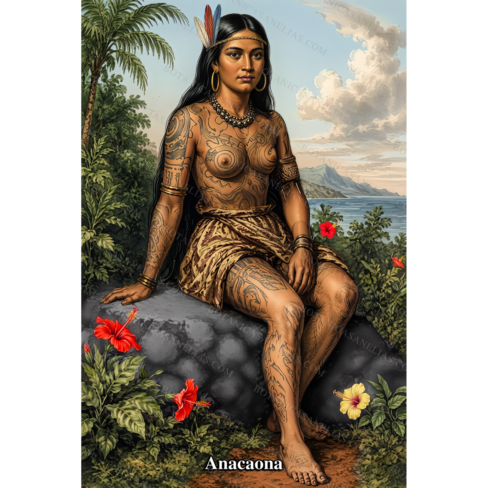 Anacaona Prayer Card