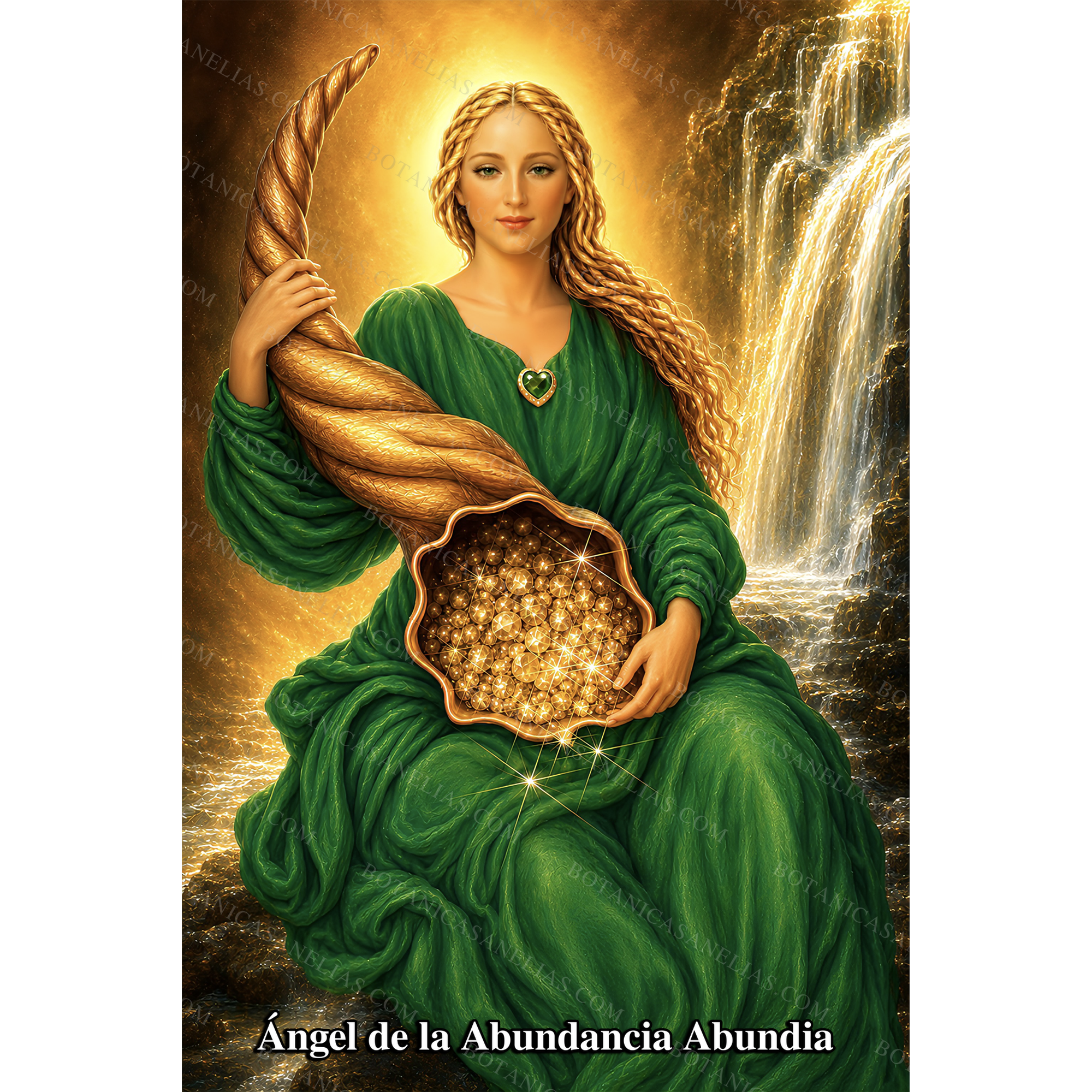 Angel of Abundance Abundia Prayer Card