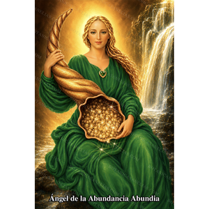 Angel of Abundance Abundia Prayer Card