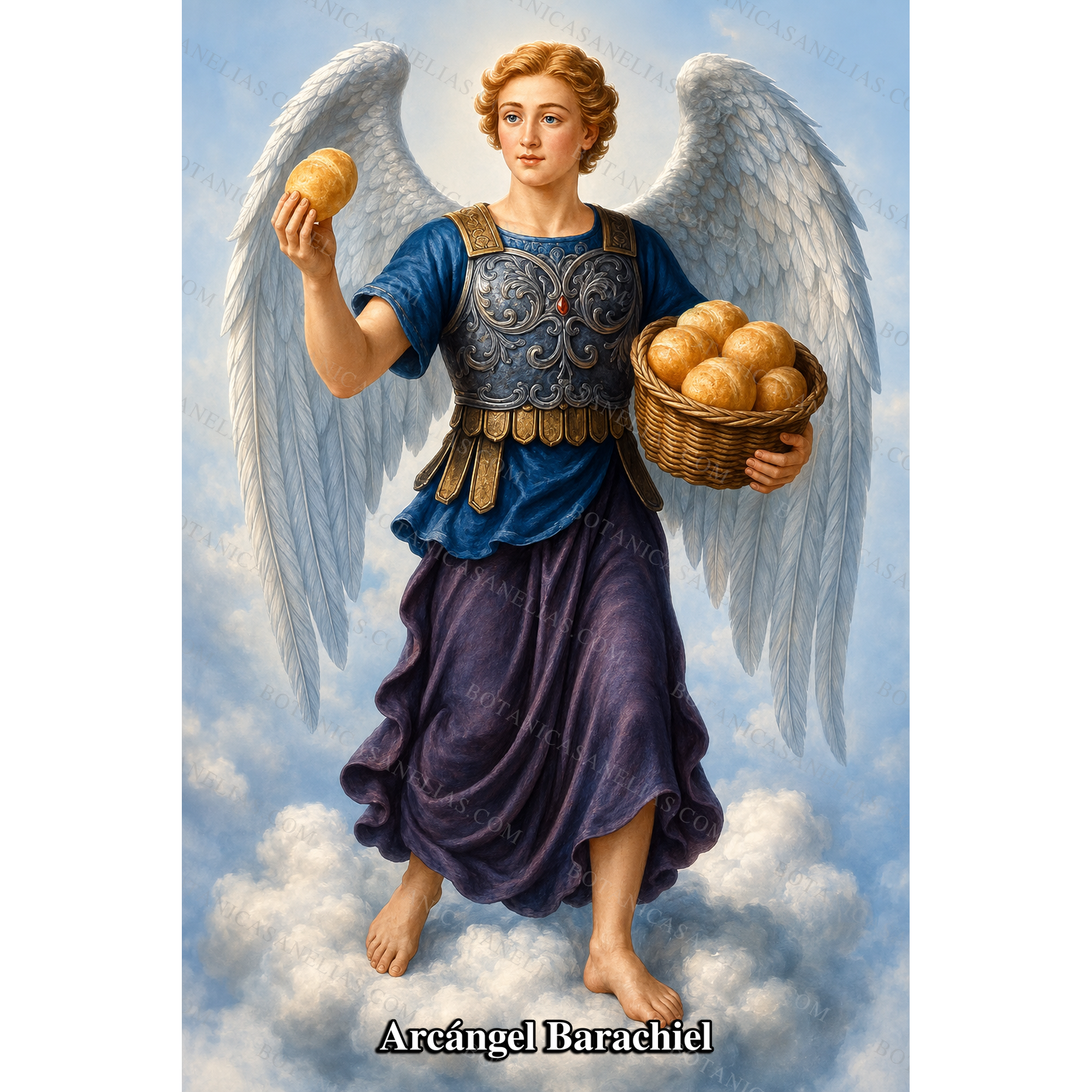 Archangel Barachiel Prayer Card