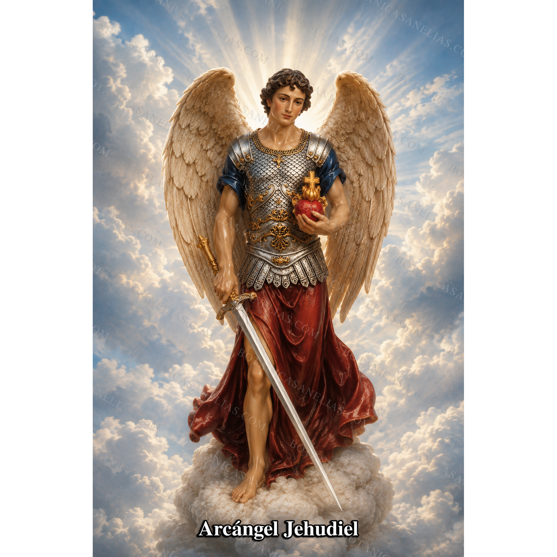 Archangel Jehudiel Prayer Card