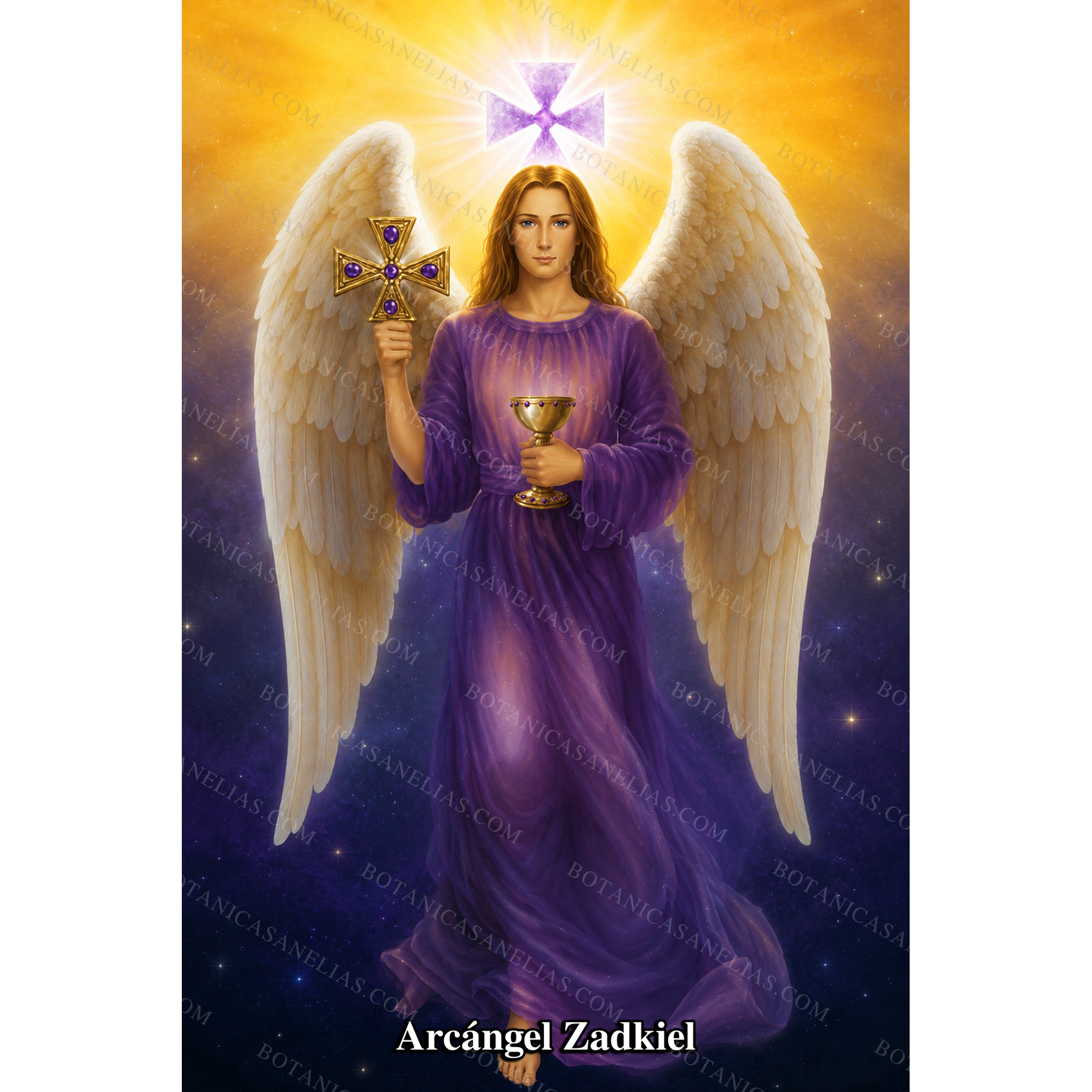 Archangel Zadkiel Prayer Card