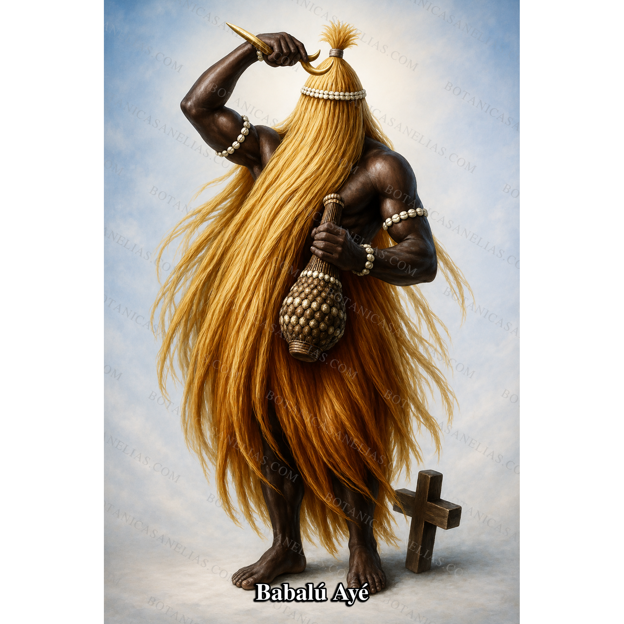 Babalu Aye Prayer Card