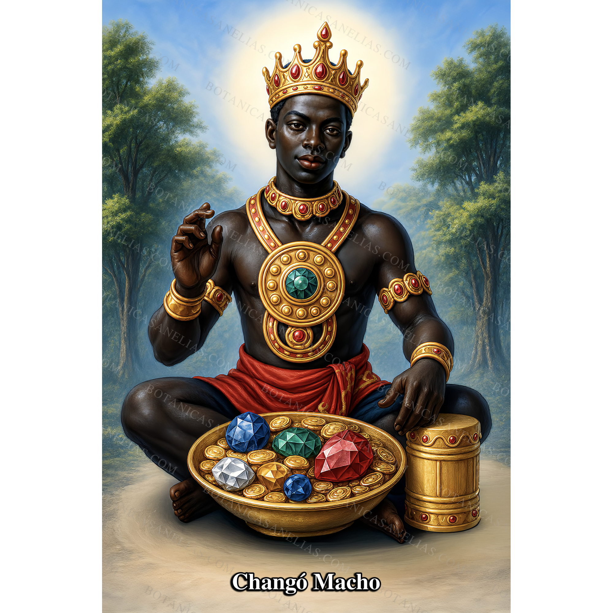 Chango Macho Prayer Card