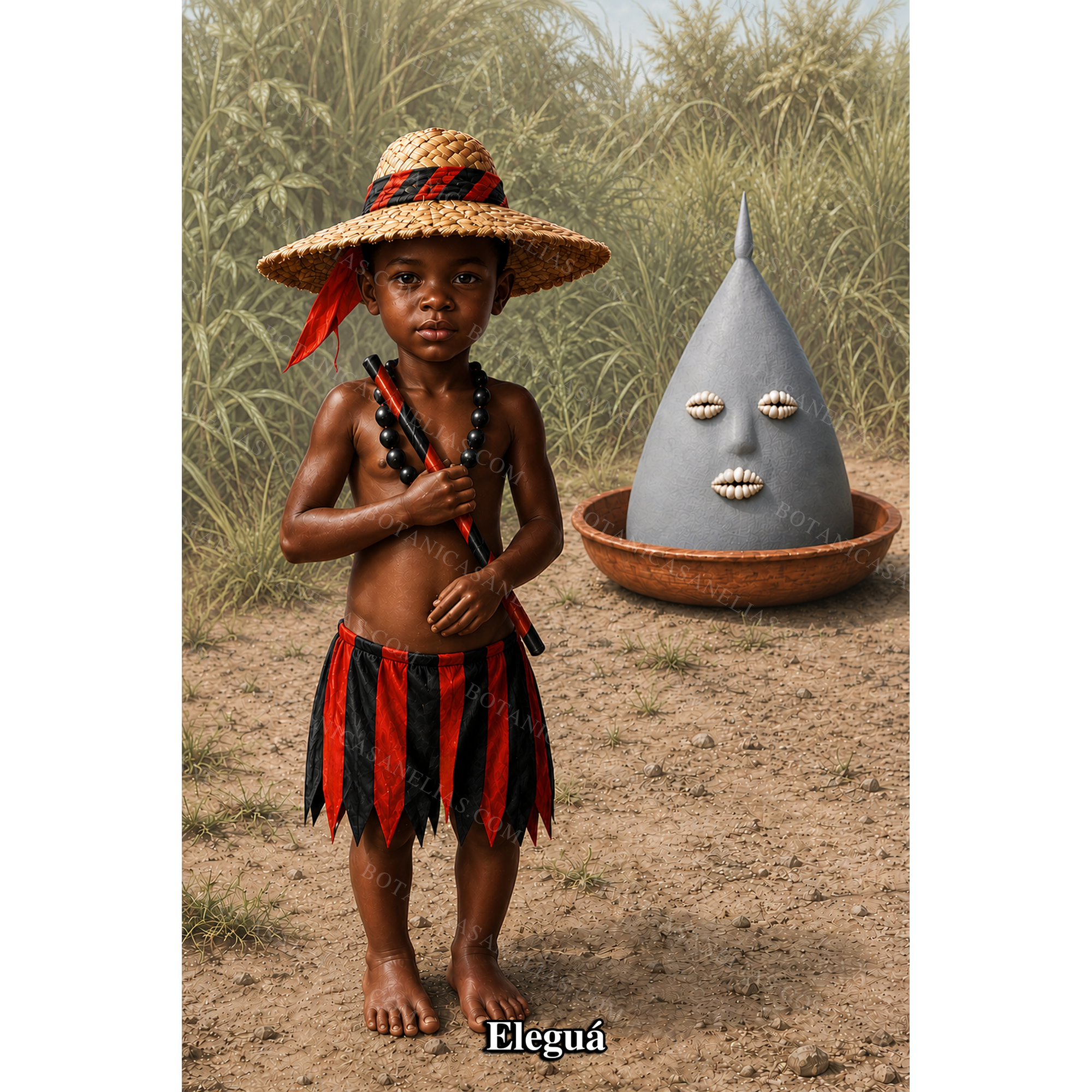 Elegua Prayer Card