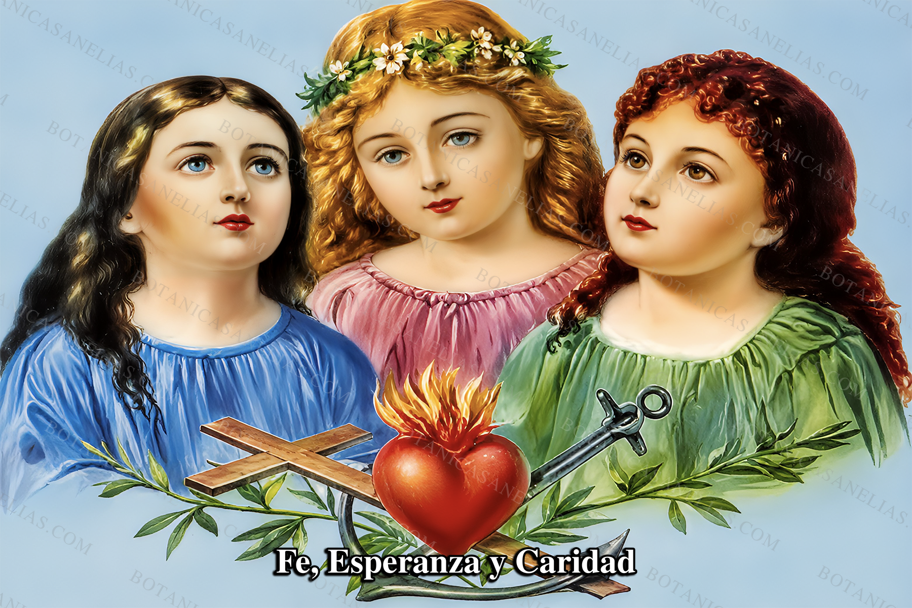 Faith, Hope and Charity Prayer Card