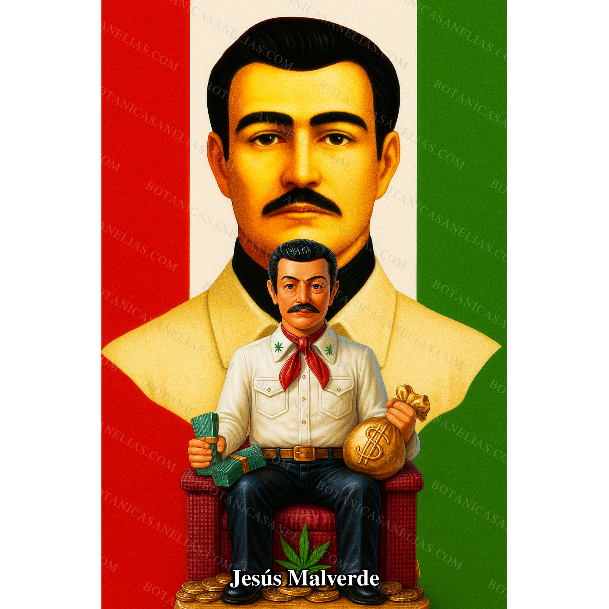 Jesus Malverde Prayer Card