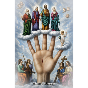 The All-Powerful Hand Prayer Card