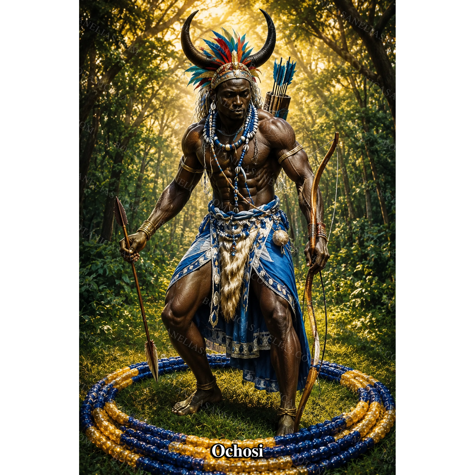 Ochosi Prayer Card