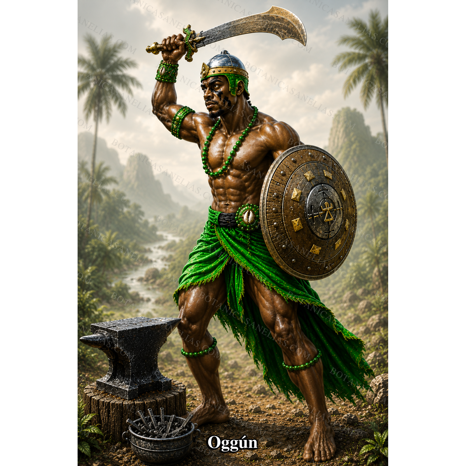 Oggun Prayer Card
