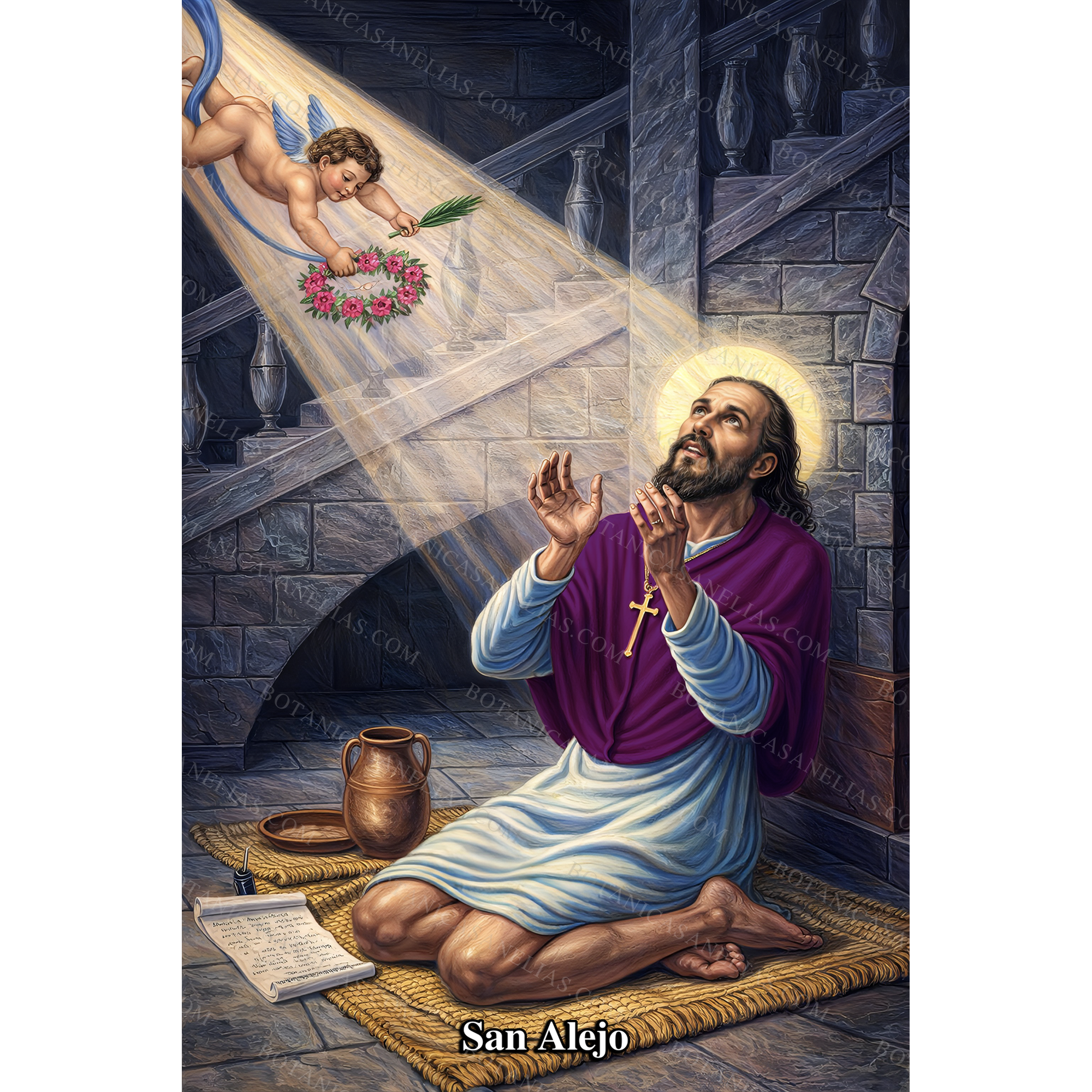 Saint Alexius Prayer Card