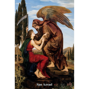 Saint Azrael Prayer Card