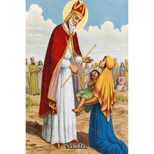 Saint Blaise Prayer Card