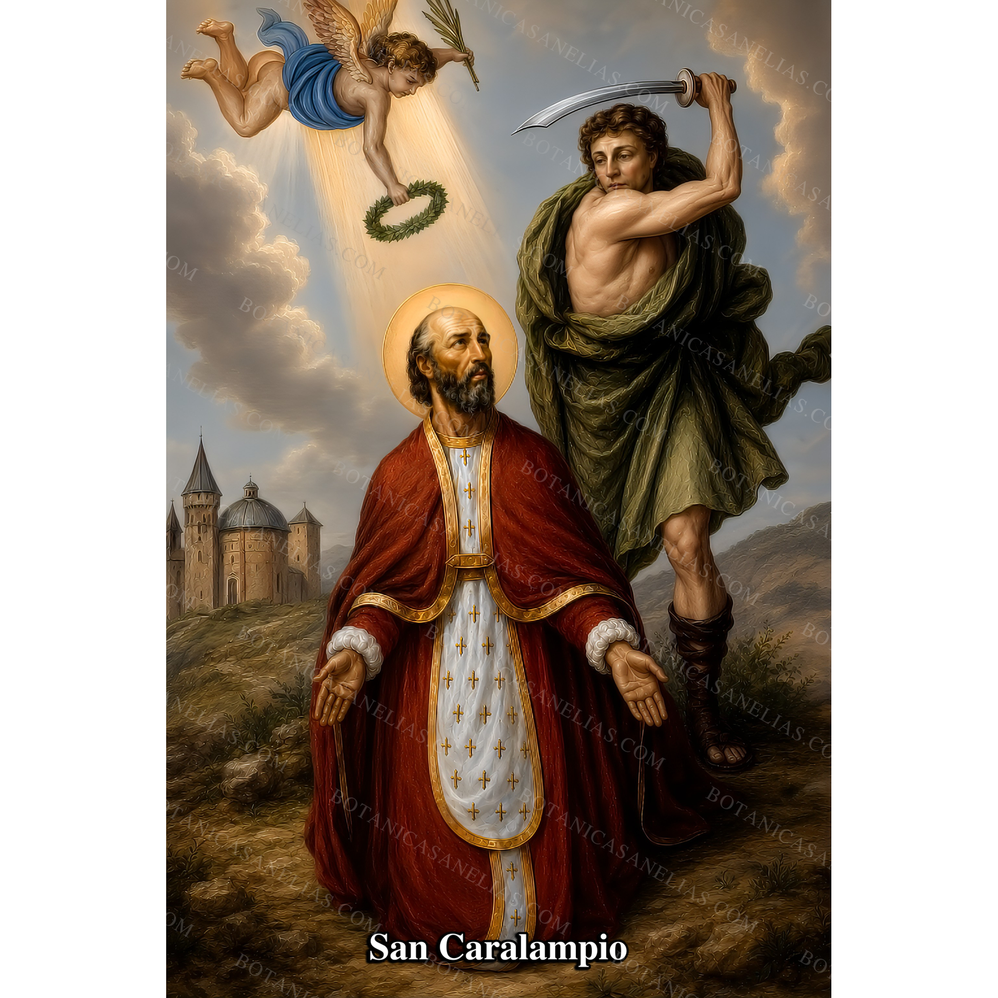 Saint Charalampias Prayer Card