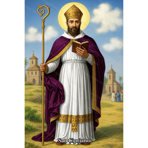 Saint Cyprian Prayer Card