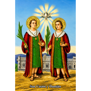 Saints Cosmas and Damian Prayer Card