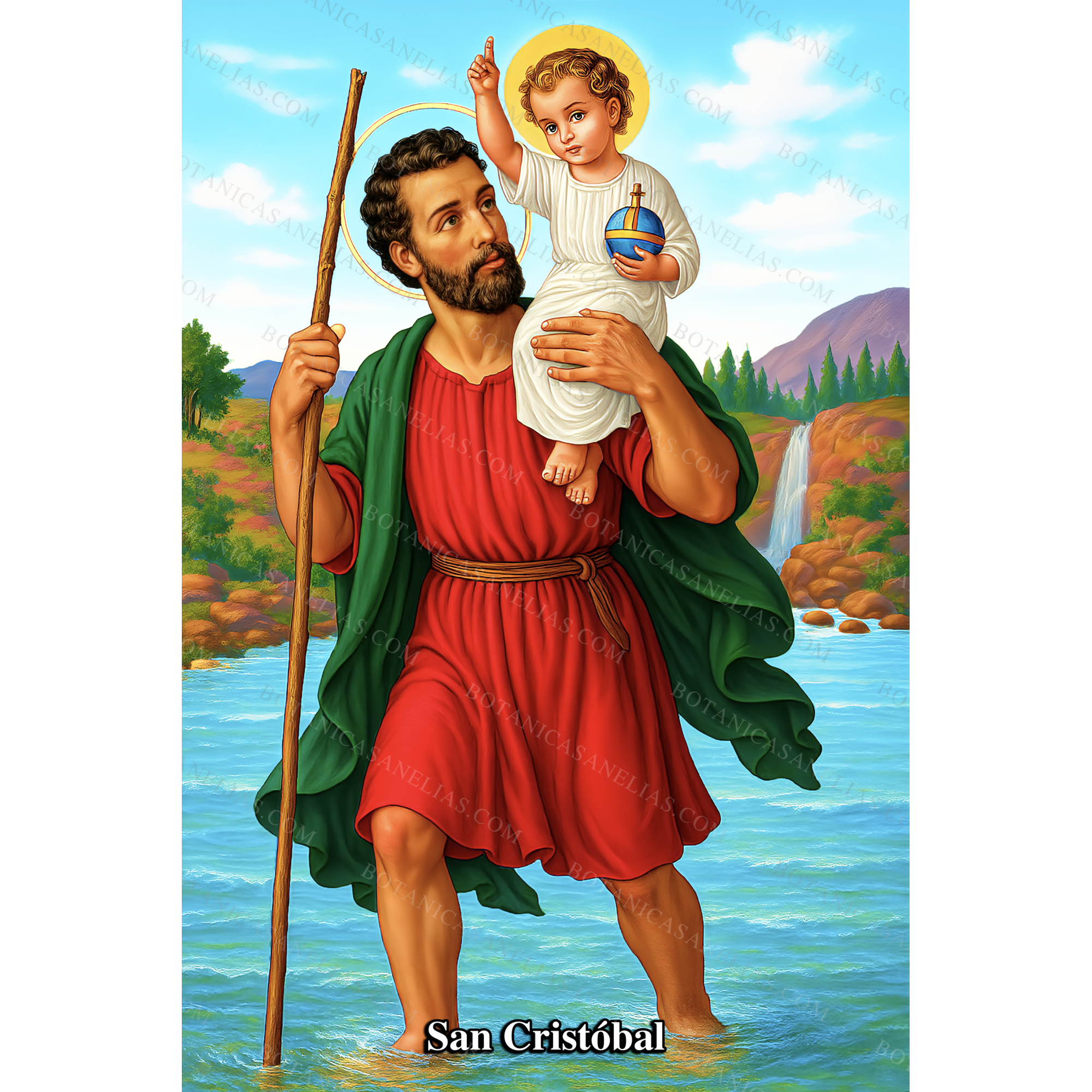 Saint Christopher Prayer Card