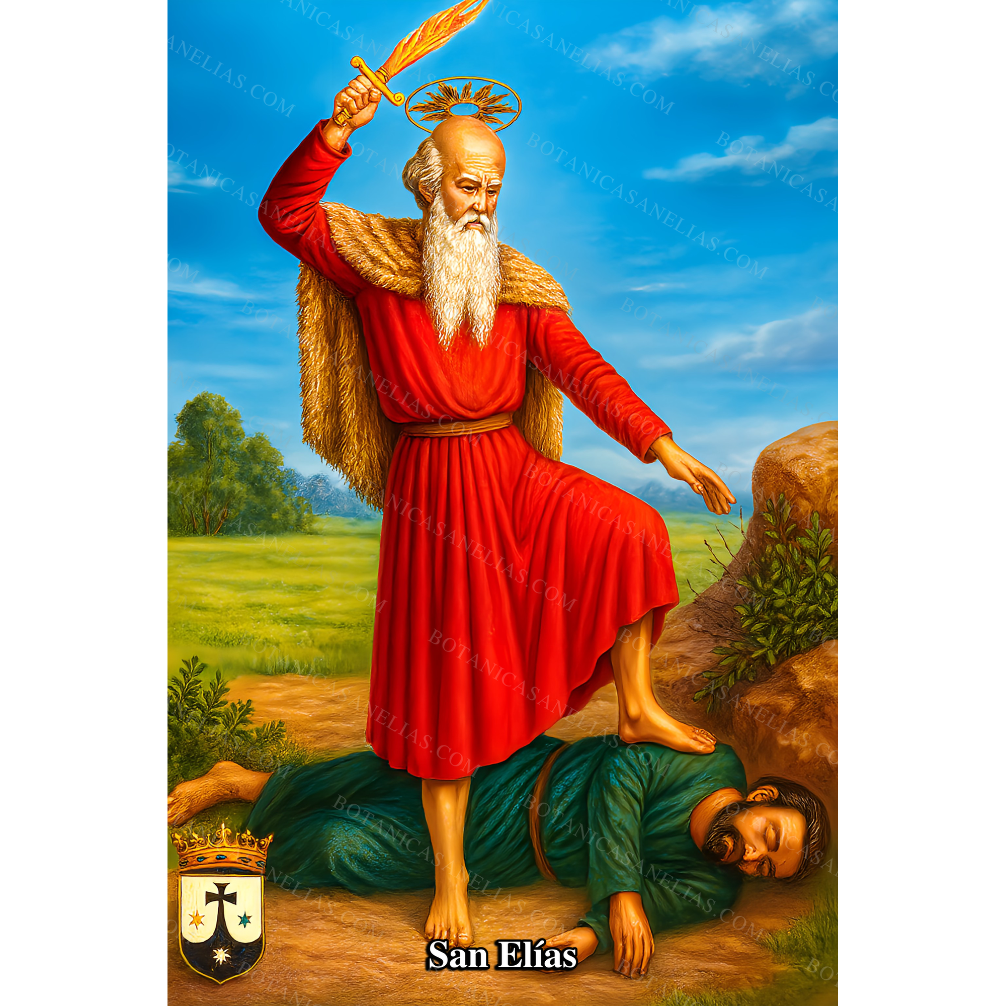 Saint Elijah Prayer Card