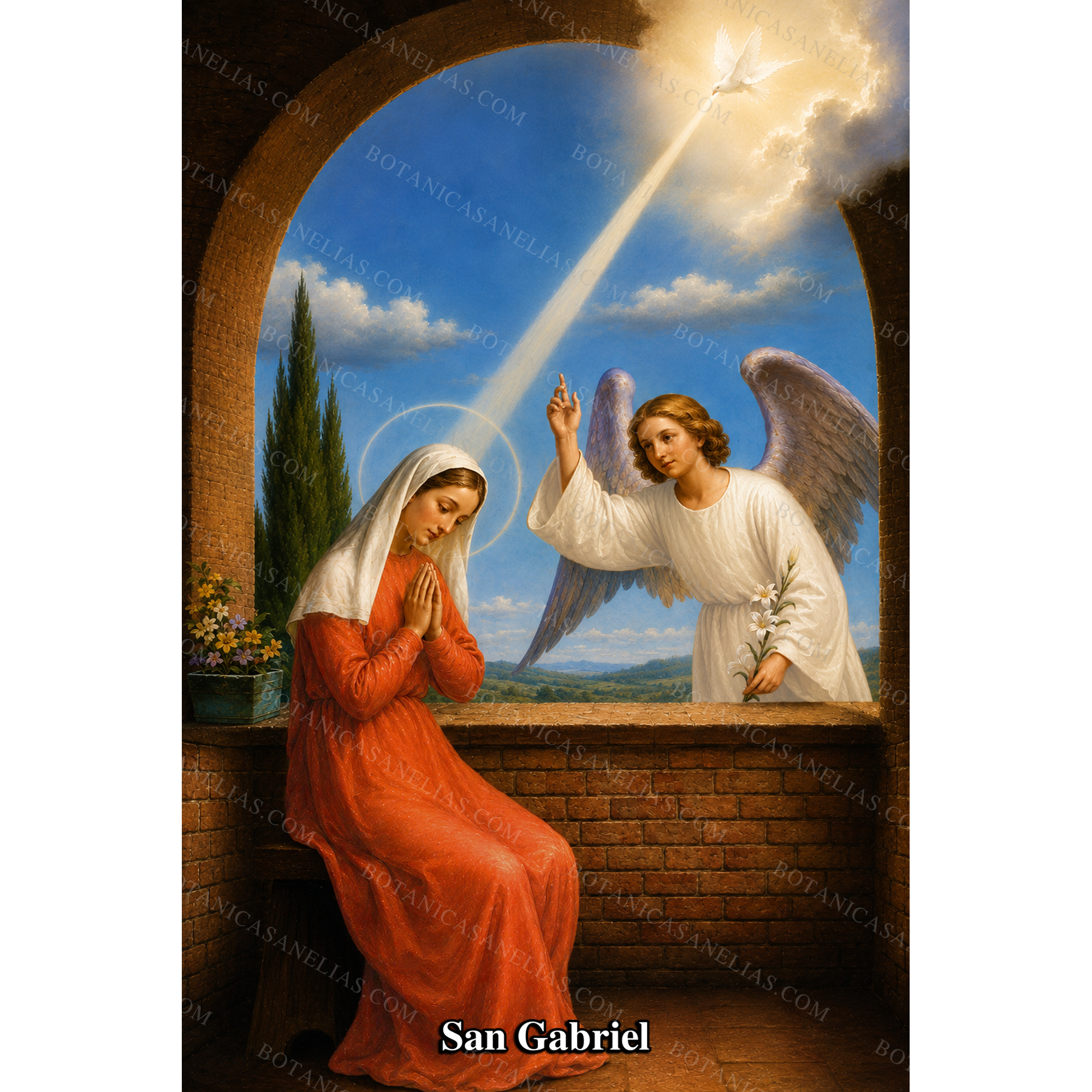 Saint Gabriel Prayer Card