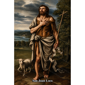 San Juan Loco Prayer Card