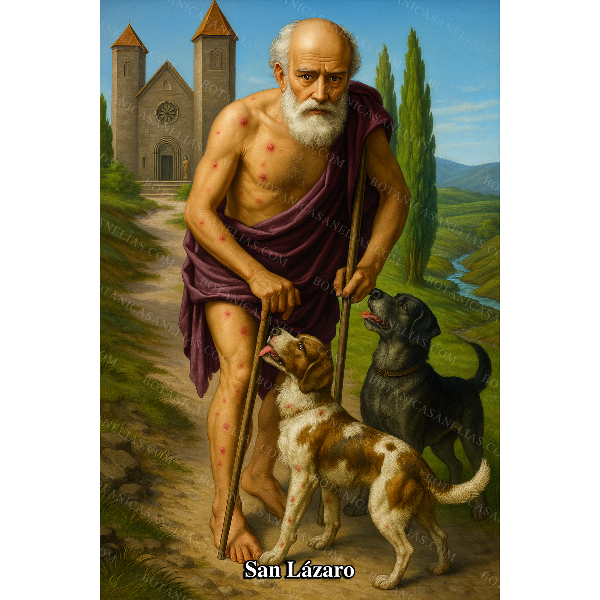 Saint Lazarus Prayer Card