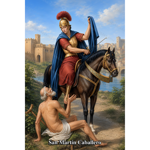 Saint Martin Caballero Prayer Card