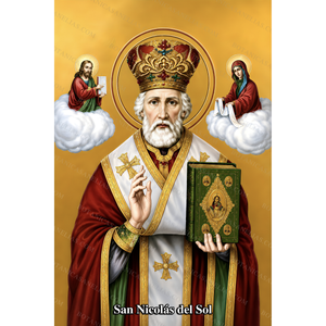 Saint Nicholas of the Sun Prayer Card