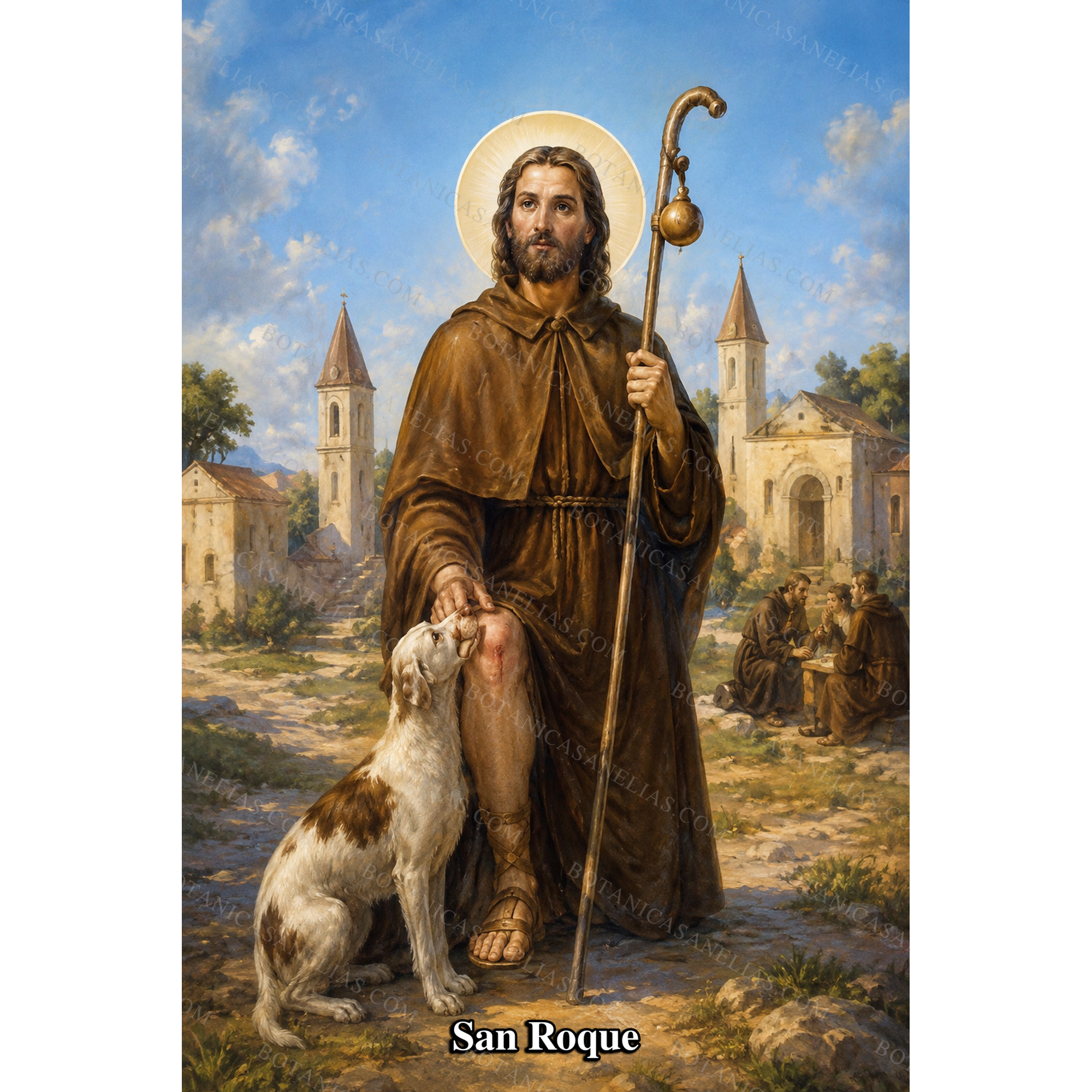 Saint Roch Prayer Card