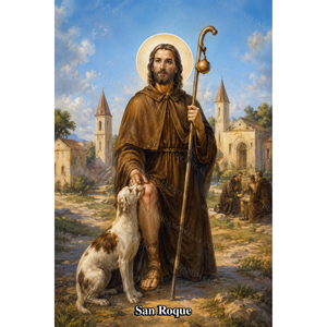 Saint Roch Prayer Card