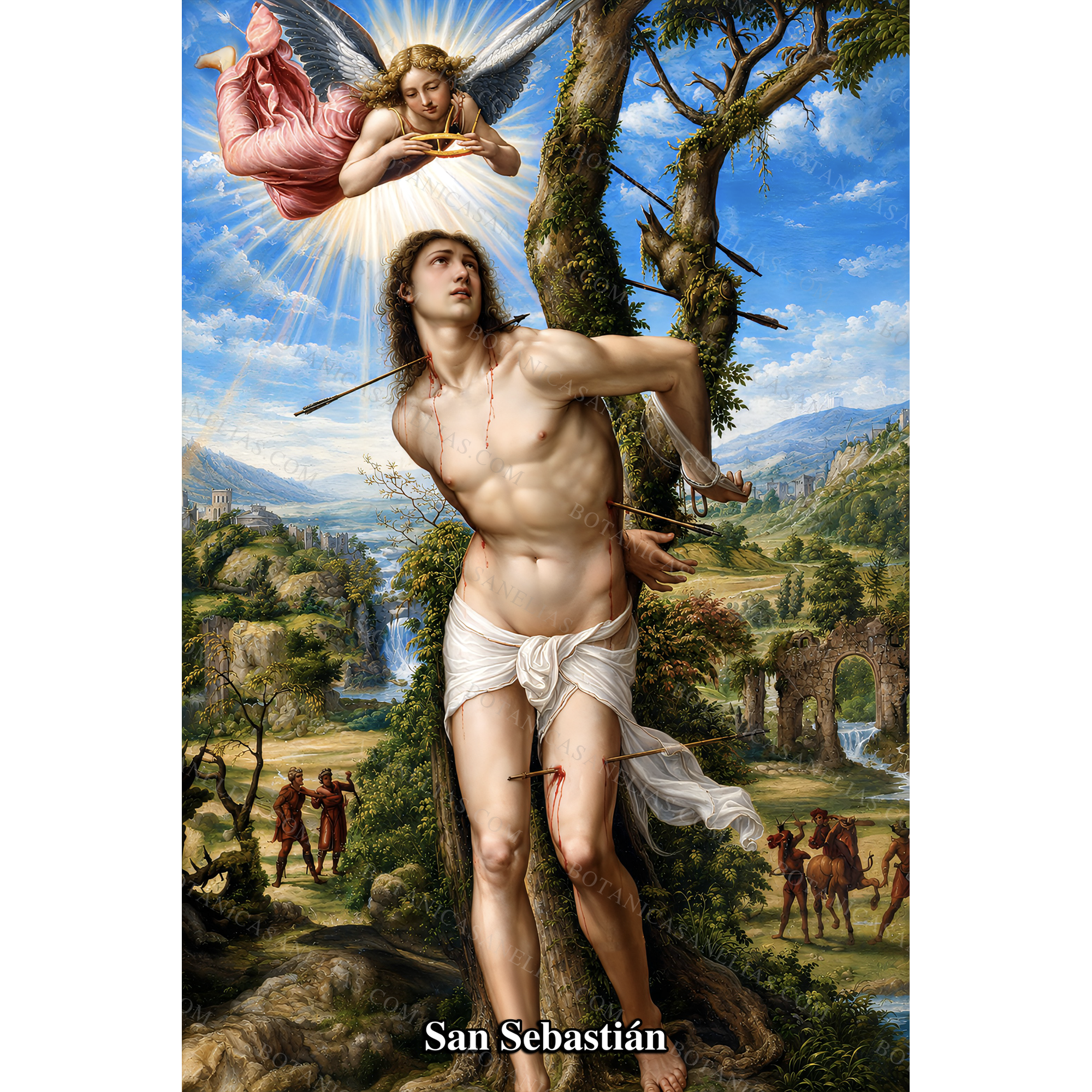 Saint Sebastian Prayer Card