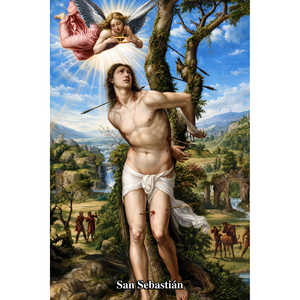 Saint Sebastian Prayer Card