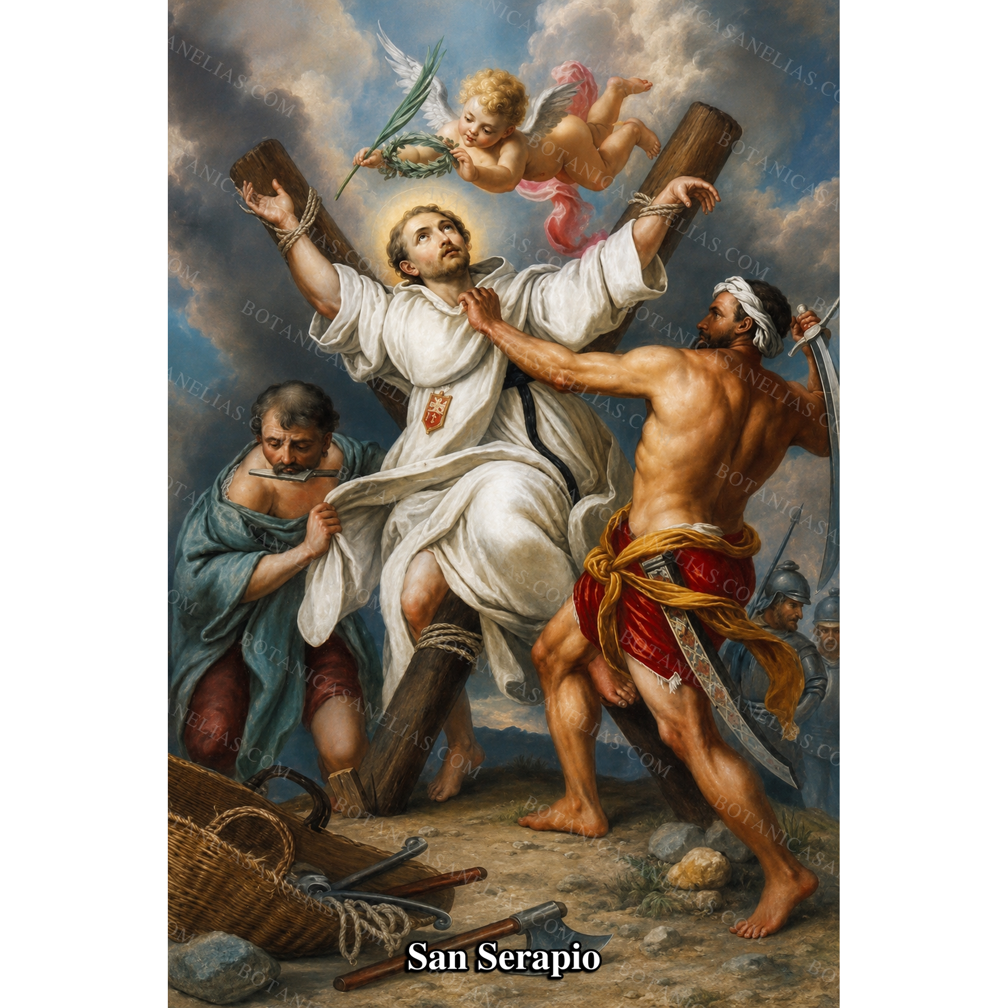 Saint Serapion Prayer Card