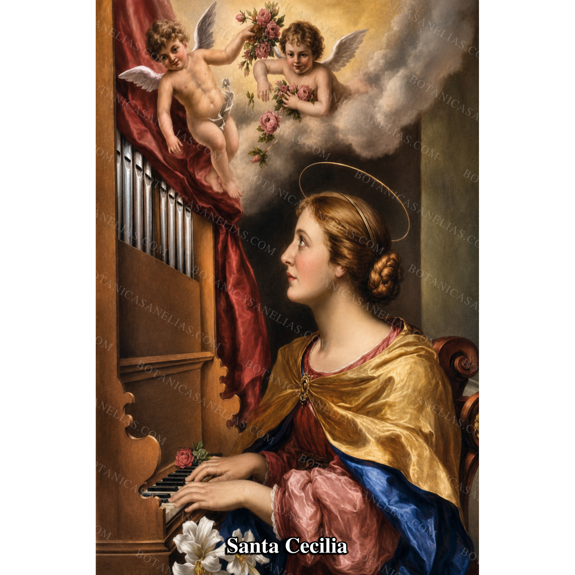 Saint Cecilia Prayer Card