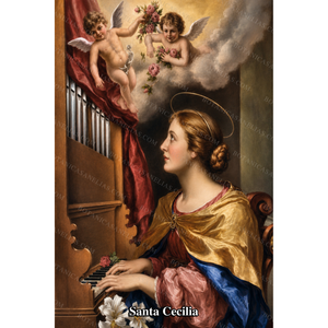 Saint Cecilia Prayer Card