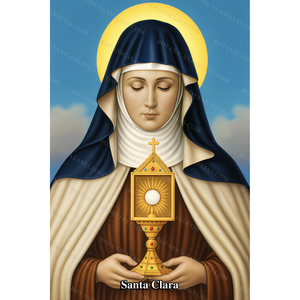 Saint Clare Prayer Card