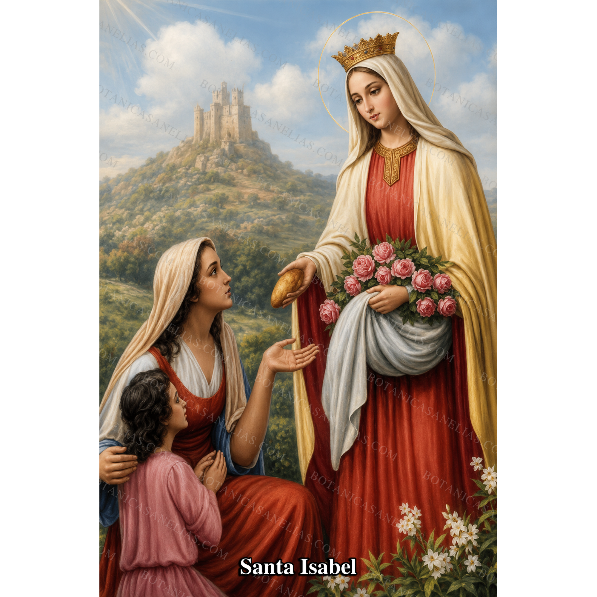 Saint Elizabeth Prayer Card