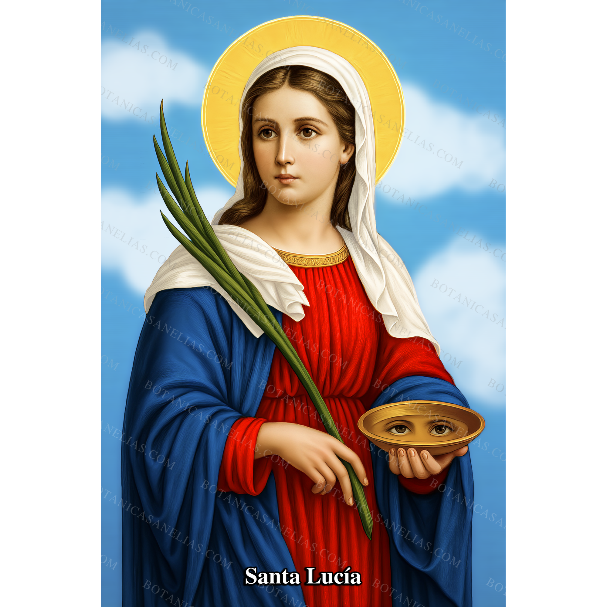 Saint Lucy Prayer Card