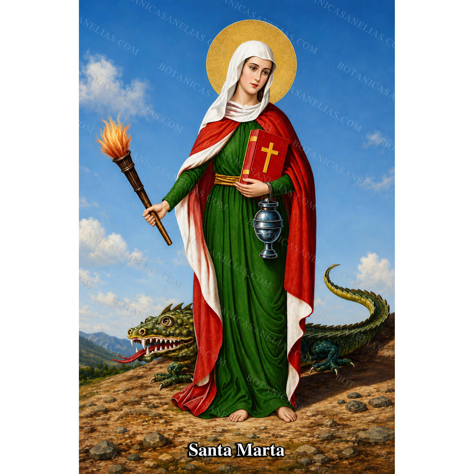 Saint Martha Prayer Card