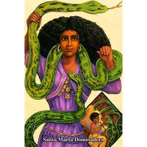 Saint Martha the Dominator Prayer Card