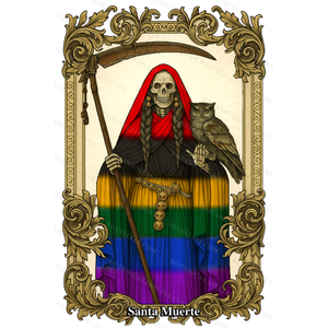 Holy Death Seven Colors Prayer Card