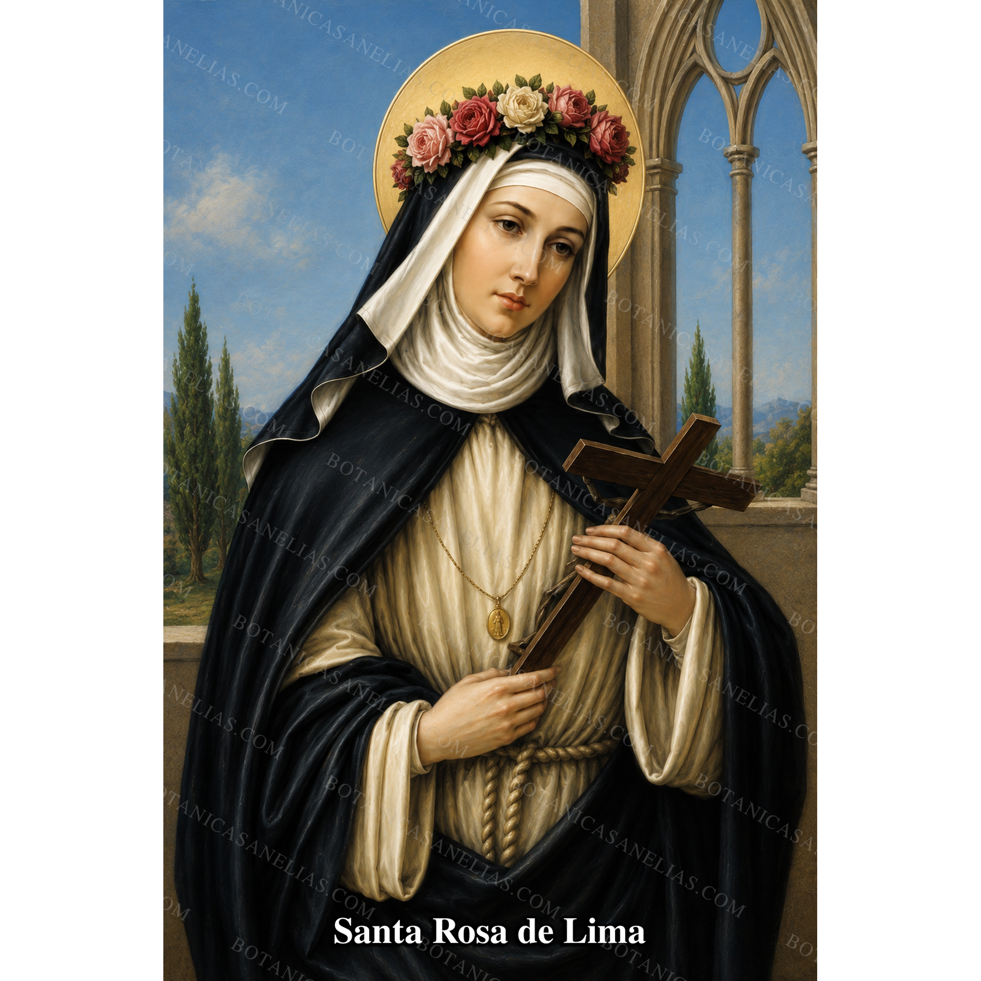 Saint Rose of Lima Prayer Card