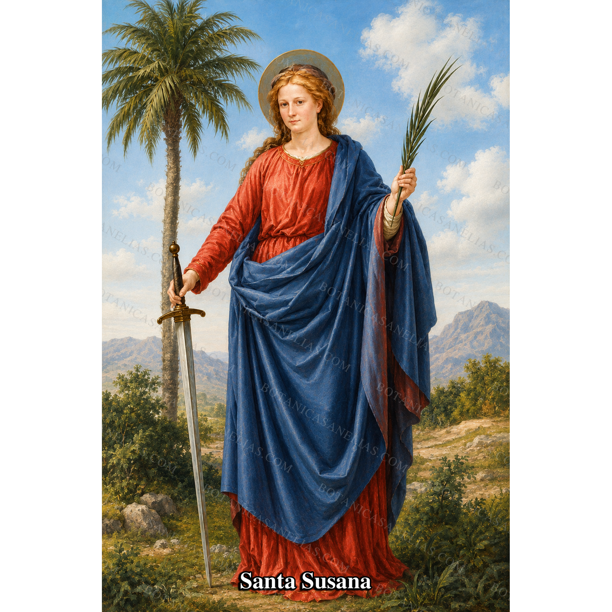 Saint Susanna Prayer Card