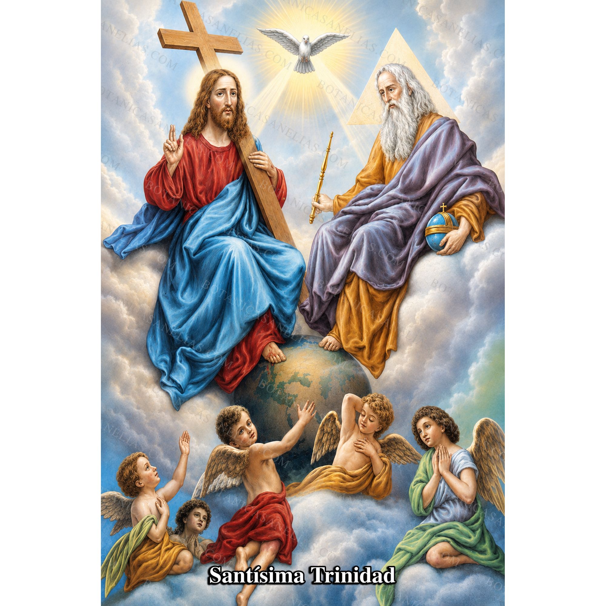 The Most Holy Trinity Prayer Card