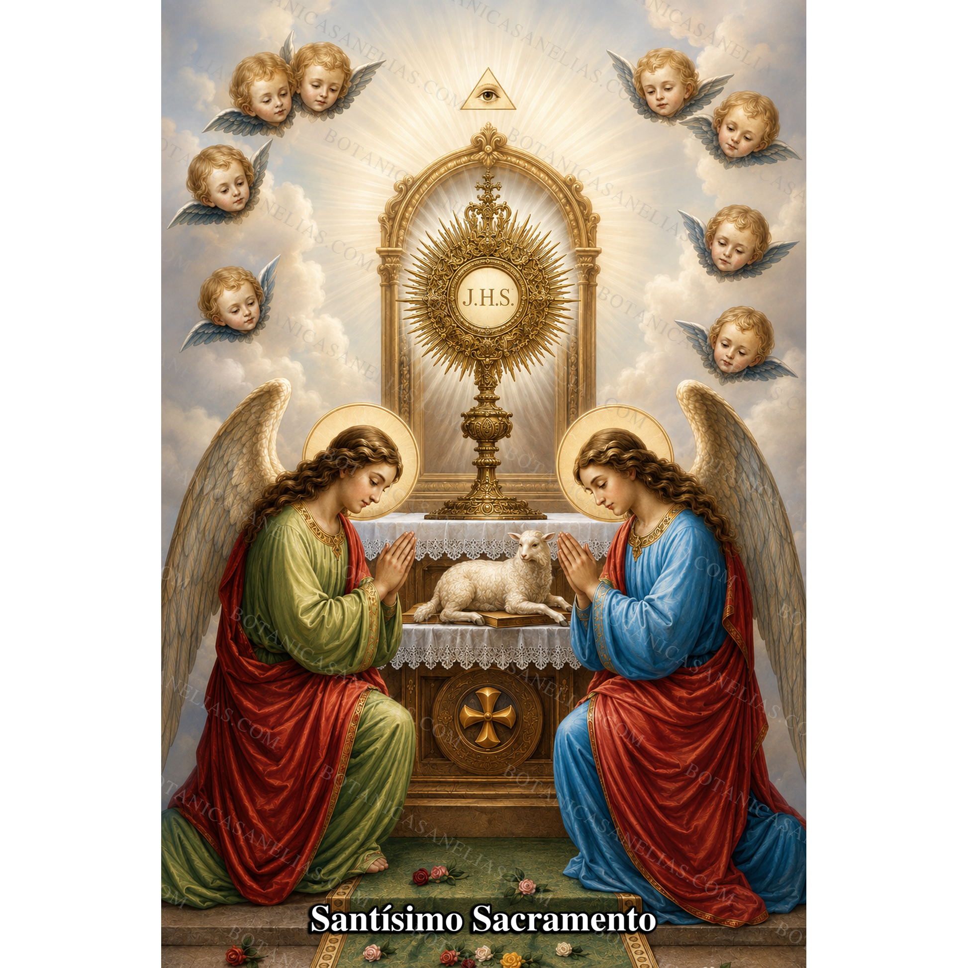 The Blessed Sacrament Prayer Card